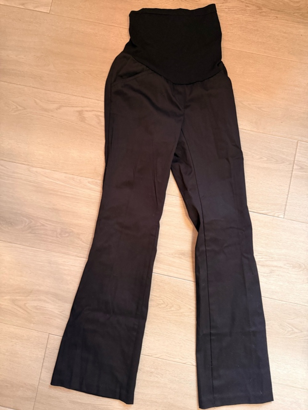 NWT Motherhood Maternity black Bootcut Trousers Size XSComfortable Stretch Waist